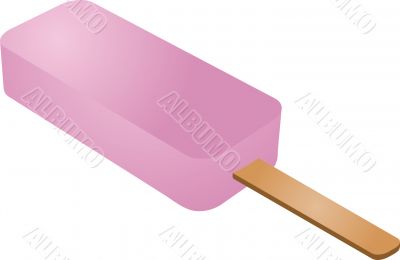 Strawberry popsicle