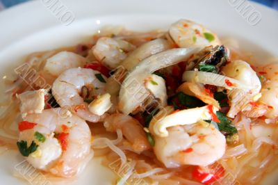 Thai prawn salad