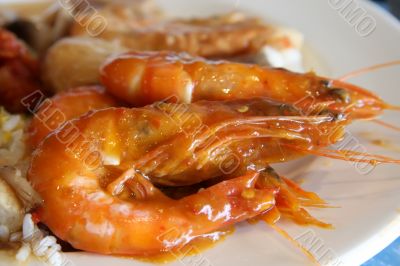 Spicy prawns