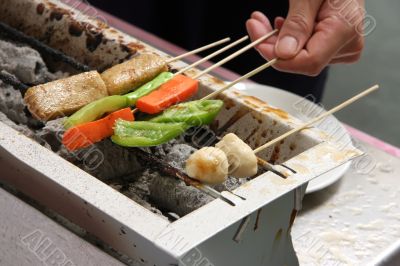 Grilling food