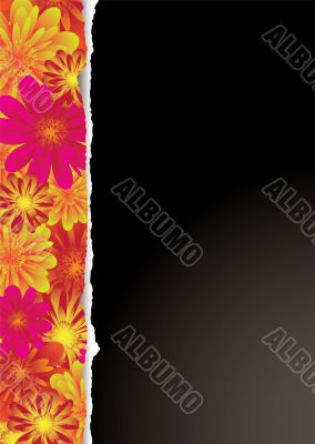 floral tear black floral tear black