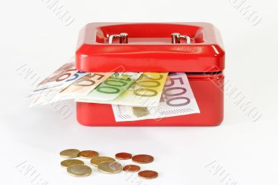 Red cash box