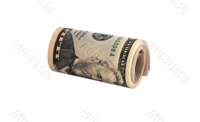Cylinder pack of 50 dollars banknotes