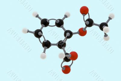 Aspirin molecular structure