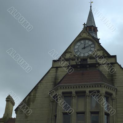 old building with clock
