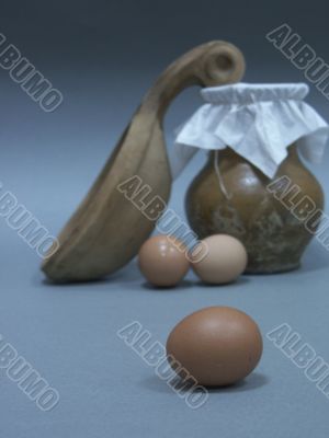 Studio still-life on rural motiv