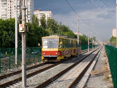 The tram line