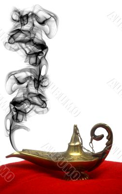 Smoking Genie Lamp