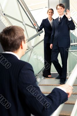 Meeting of business partners