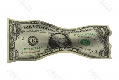 Crumpled Dollar Bill