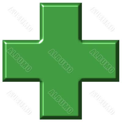 3D Pharmacy Cross