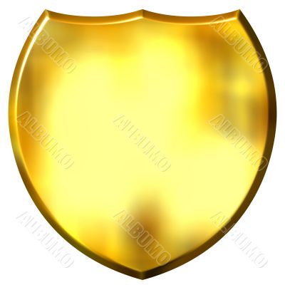 3D Golden Shield