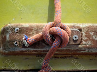 detail yacht rope