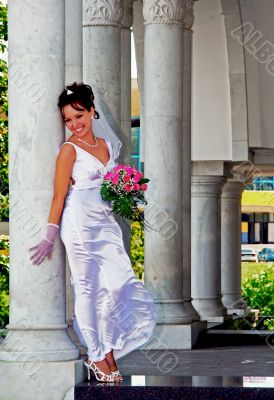 Happy bride