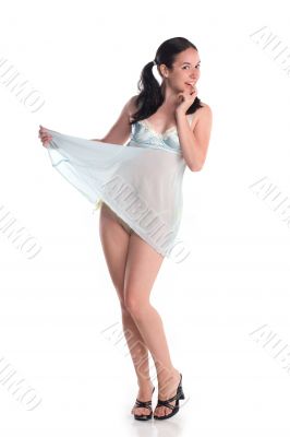 cute girl in pigtails and babydoll cute girl in pigtails and babydoll
