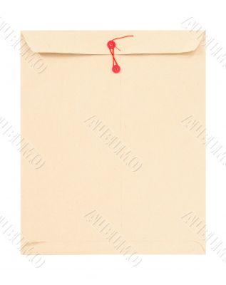 Manila envelope with red string Manila envelope with red string