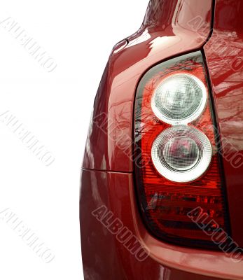 Car isolated on white.