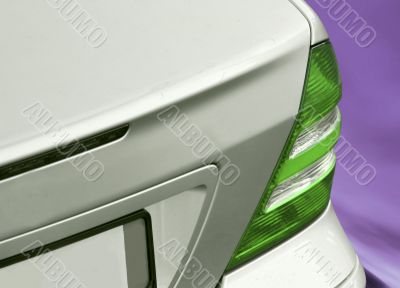 Close-up picture of a car back