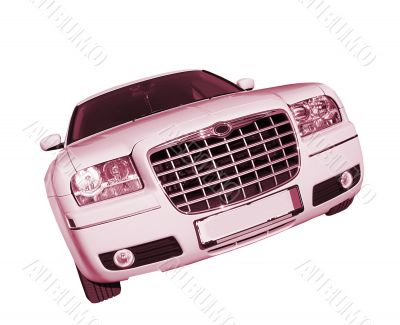 Car isolated on white