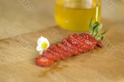 honey and strawberry