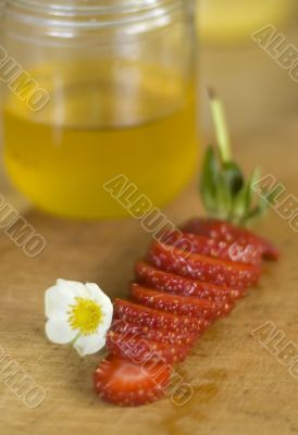 Honey and strawberry
