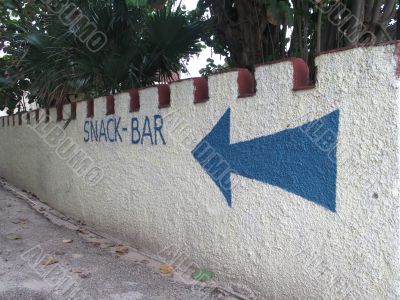 snack bar sign