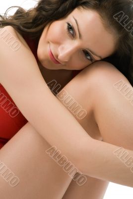 relaxing woman