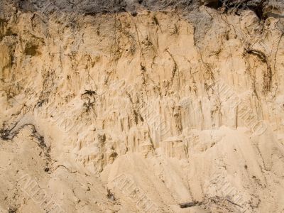 Sand cliff Sand cliff
