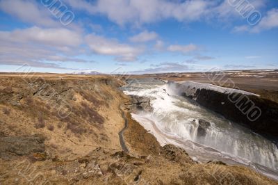 waterfall in iceland