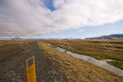 gravel road in Iceland