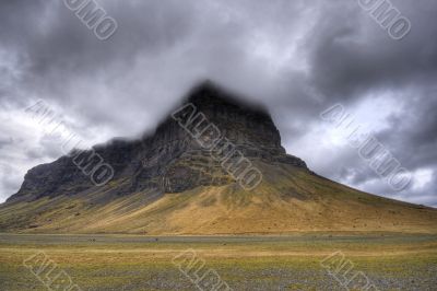 hill in a fog