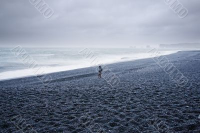 ocean beach in a storm