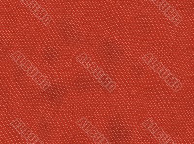 Red reptile skin