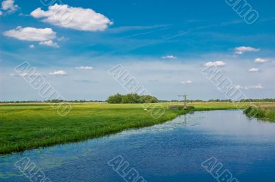 Dutch polder landscape