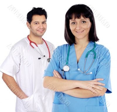 couple of young doctors