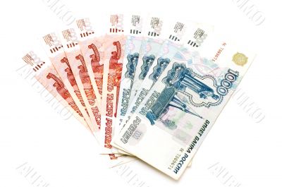 bank paper on white