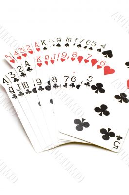 cards on white