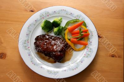 Porkchop with vegetables