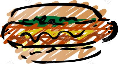 Hot dog sketch
