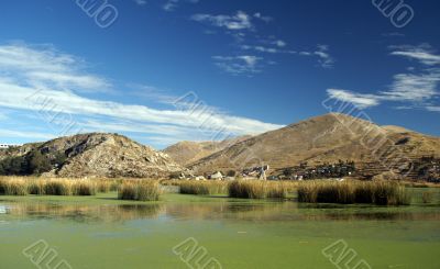 Titicaca lake landscape Titicaca lake landscape