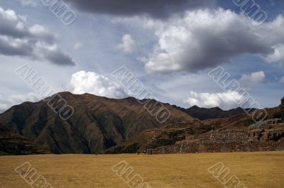 Inca castle ruins in Chinchero