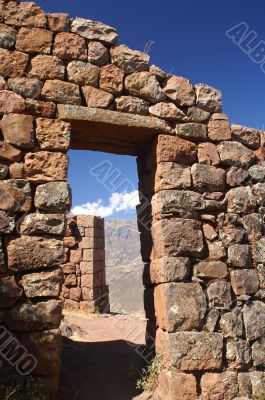 Inca ruins in Pisac Inca ruins in Pisac