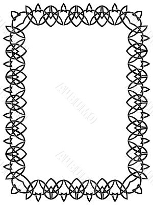 black border with celtic ornament 6