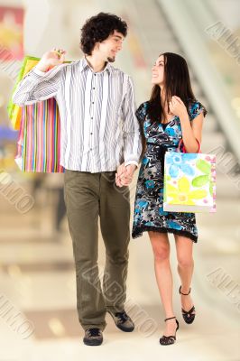 Walking couple