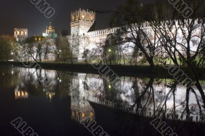 monastery park in the night