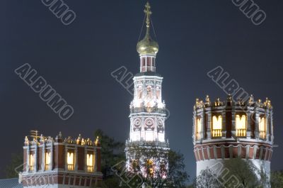 monastery towers close up