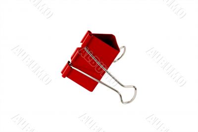 Binder clip isolated on white