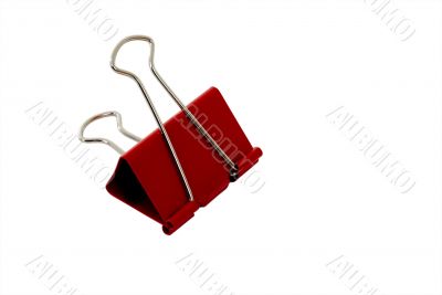 Binder clip isolated on white