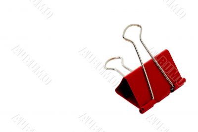 Binder clip isolated on white