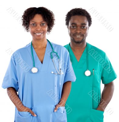 Couple of African Americans doctors